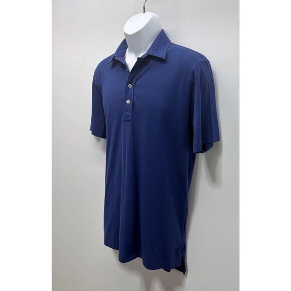 Ralph Lauren Polo Golf Shirt Mens M Vintage Lisle Blue Performance Casual - Picture 4 of 6